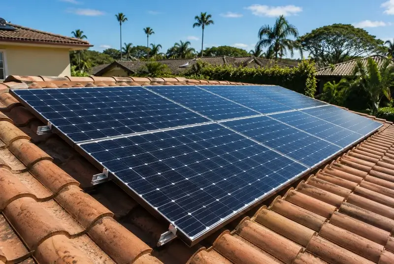Installation de panneaux solaires à Ambon